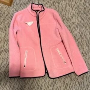 sherpa jacket Womens Talbots med pink